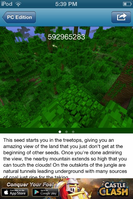 Seeds: Minecraft Edition app review - appPicker