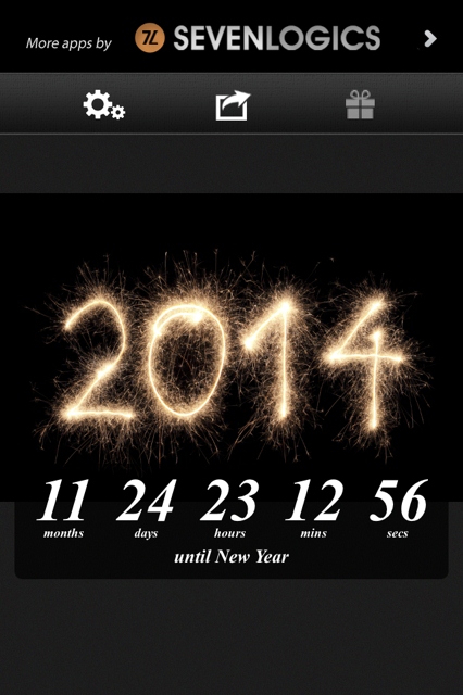 new years countdown app for iphone