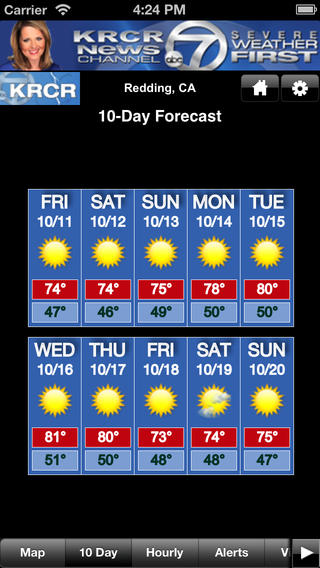 KRCR Wx app screenshot 2