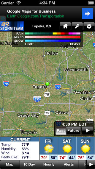 KTKA WX app review: dedicated weather forecasting for residents of Topeka, Kansas - appPicker