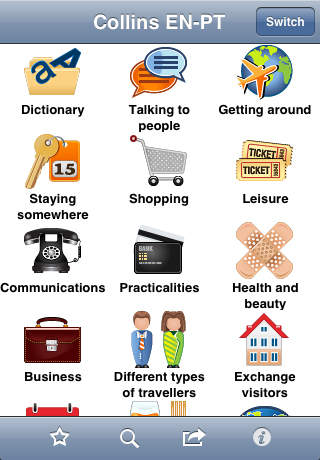  Collins English<->Portuguese Phrasebook & Dictionary with Audio screenshot 1