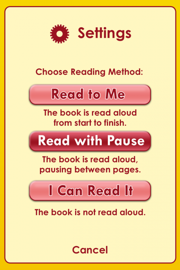 Choose your reading mode