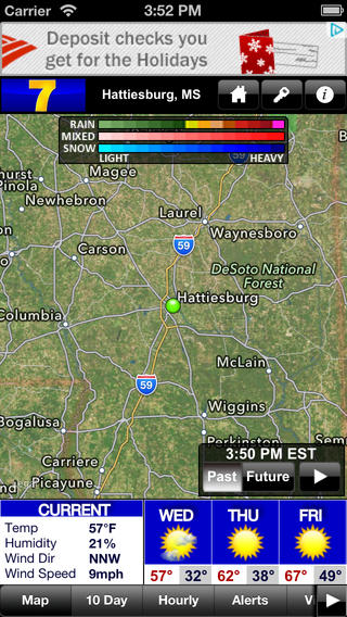 WDAM 7 Hattiesburg Weather app review - appPicker