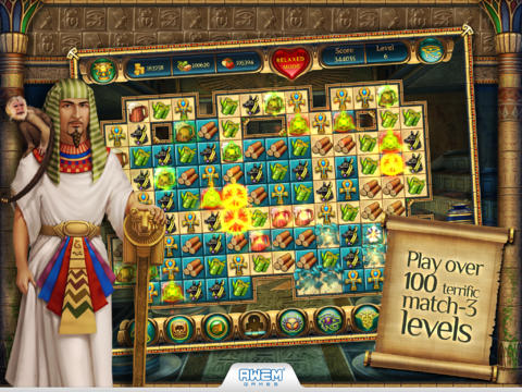 Cradle of Egypt app review: a stylish match-three style game - appPicker