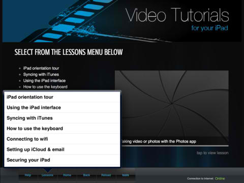 Video tutorials for iPad screenshot 1