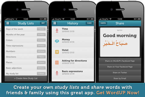 WordUP Arabic LITE ~ Mirai Language Systems app review learn one of