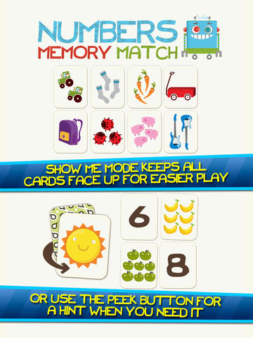 Numbers Memory Match app review: giving kids a little math help - appPicker